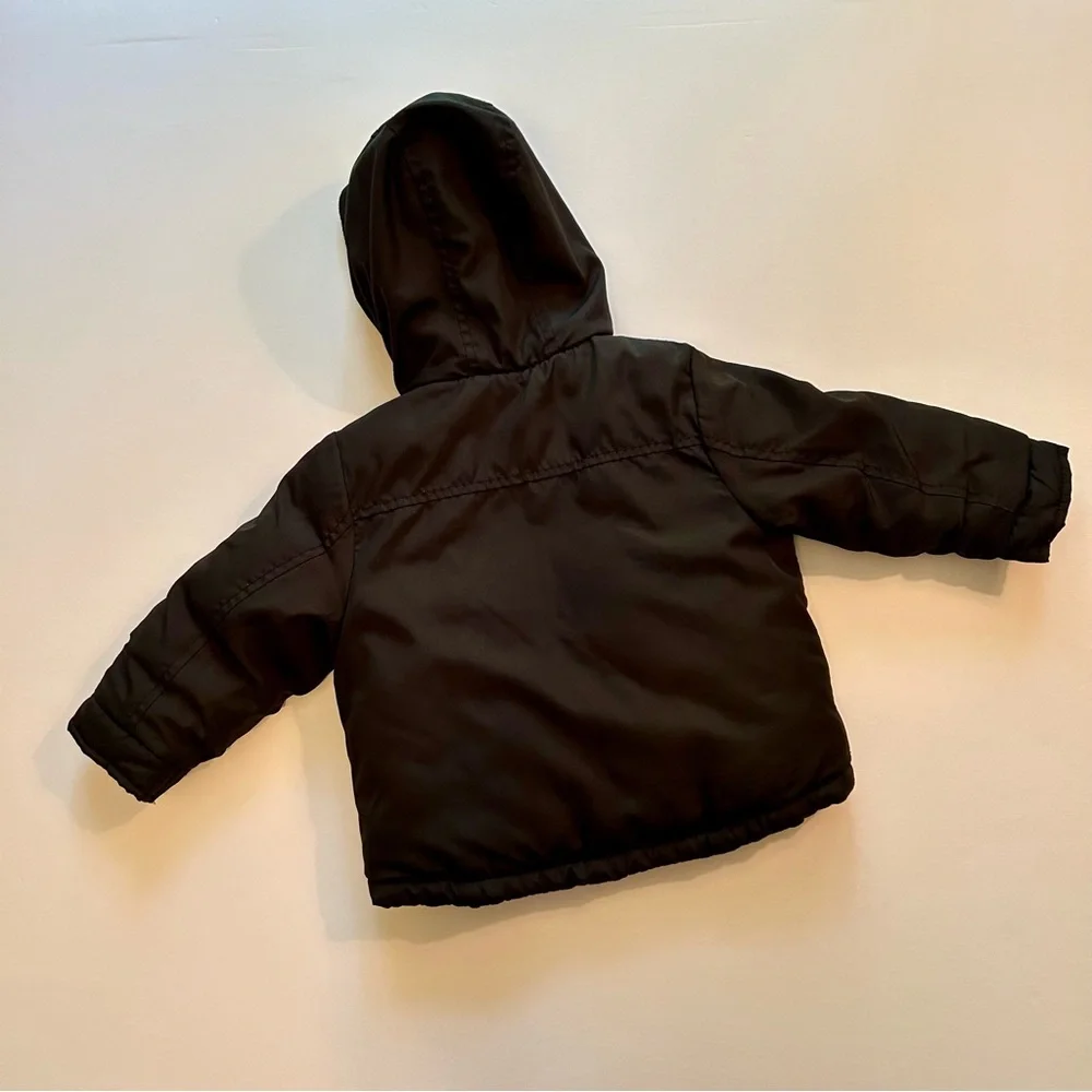 Carter’s 24M Toddler Black Insulated Puffer Winter Snow Outdoor Hooded Jacket